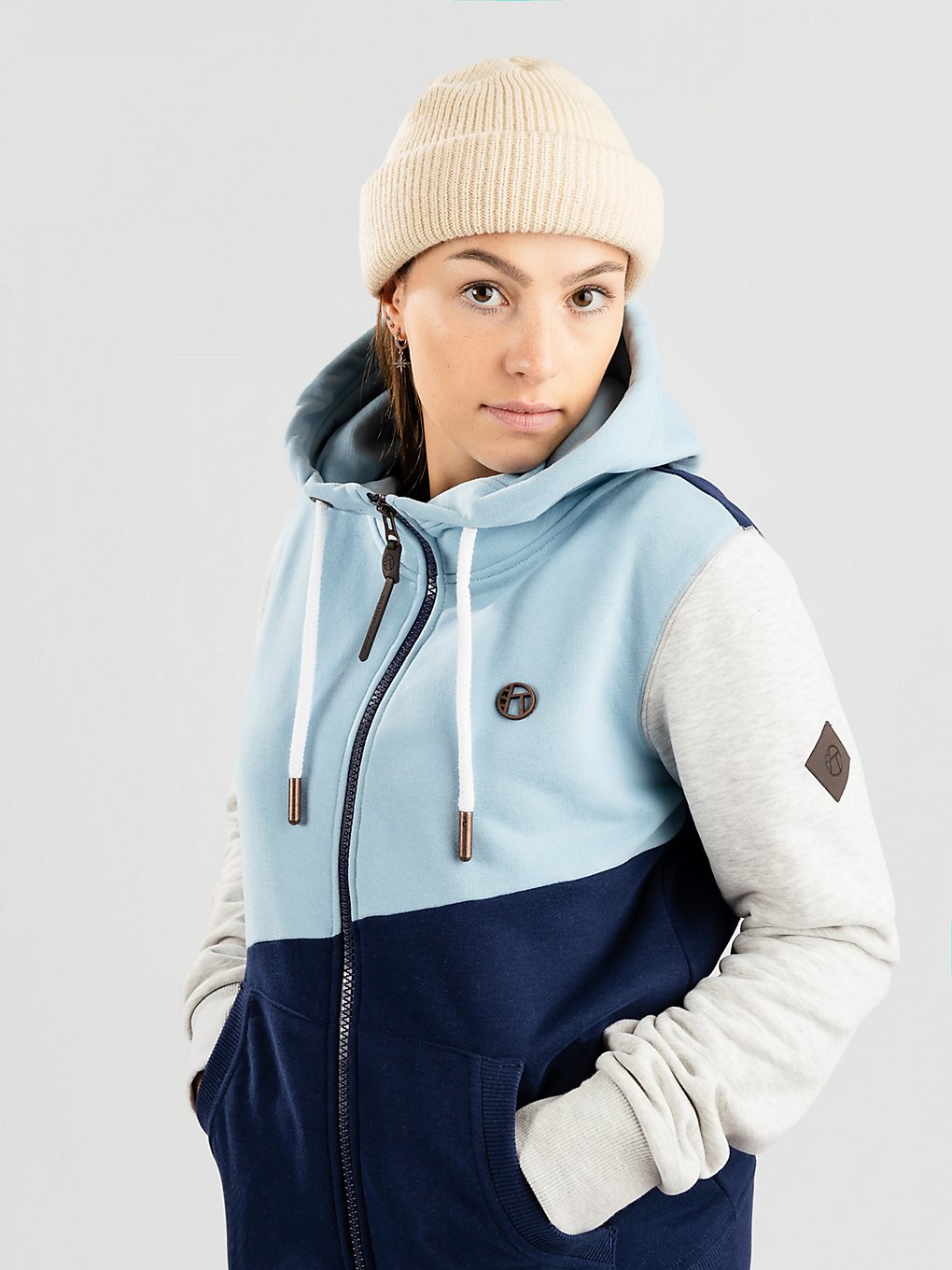 Kazane Taina Zip Hoodie blauw