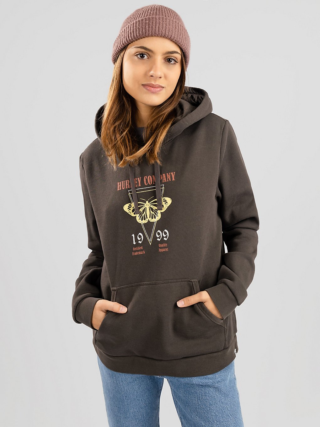 Hurley Butterfly Hoodie bruin