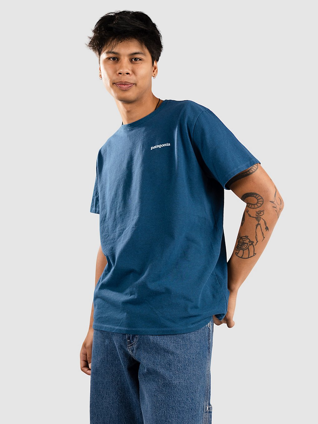 Patagonia Fitz Roy Icon Responsibili T-Shirt blauw