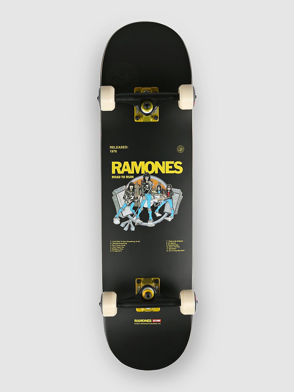 Globe G2 Ramones 8.25" Complete patroon