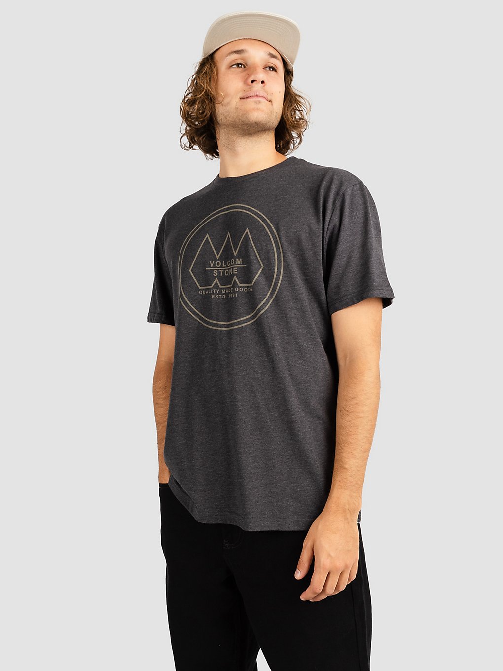 Volcom Tri Stone Hth T-Shirt grijs