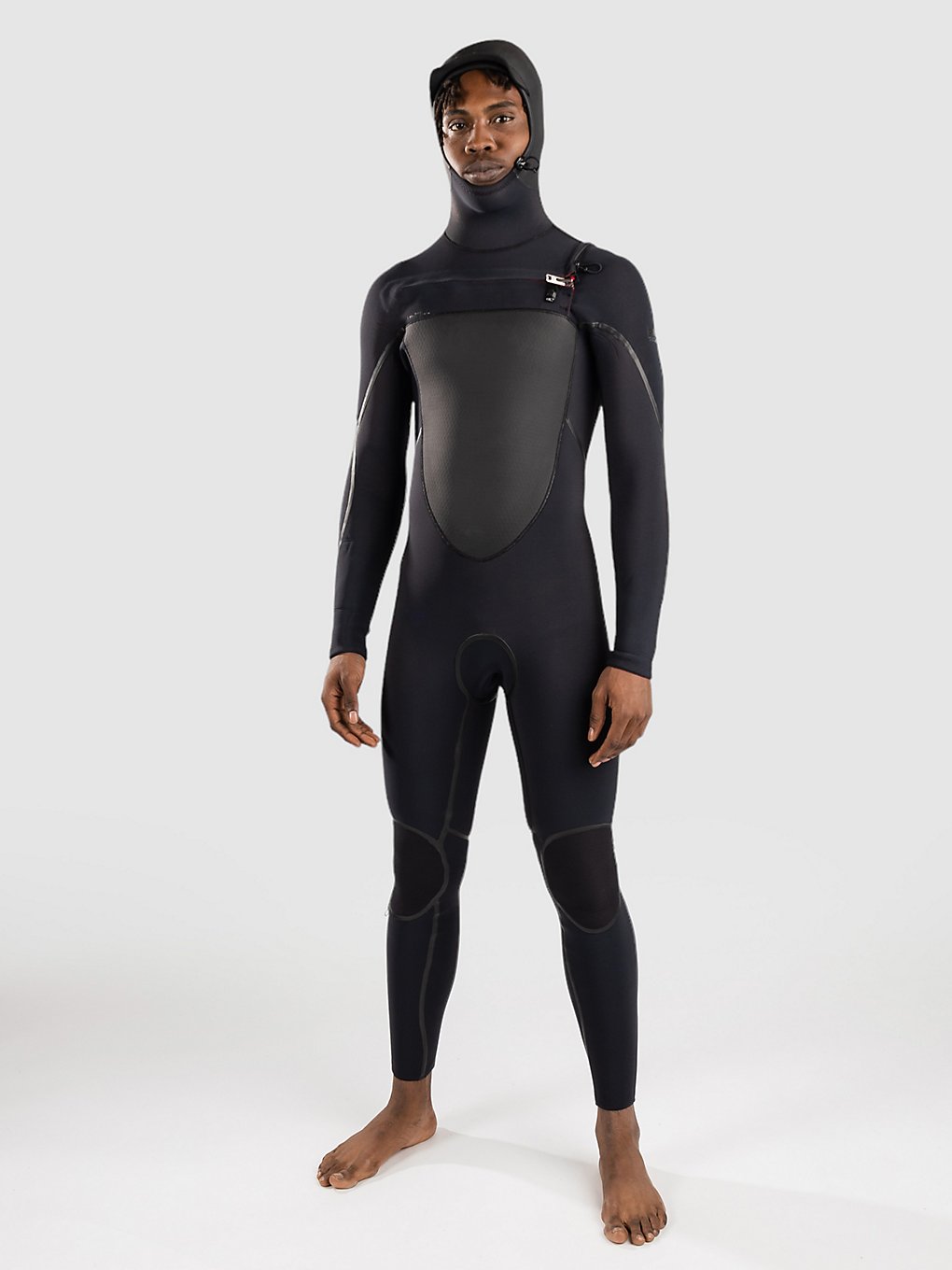 O'Neill Psycho Tech 6/4 Chest Zip With Hood Wetsuit zwart