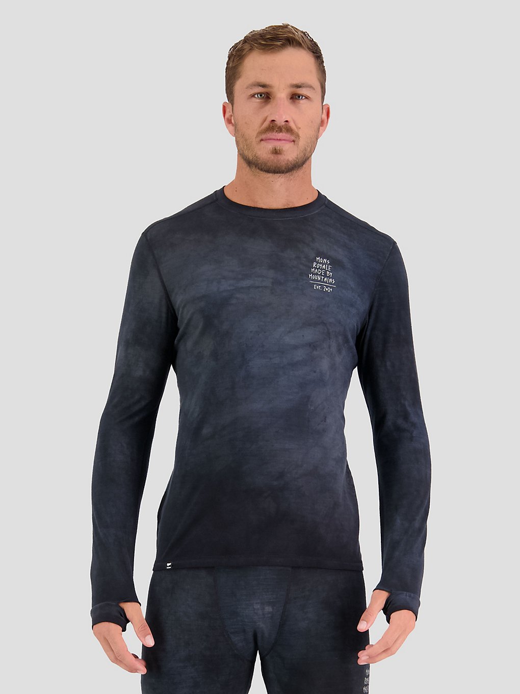 Mons Royale Merino Cascade Flex 200 Thermo shirt zwart