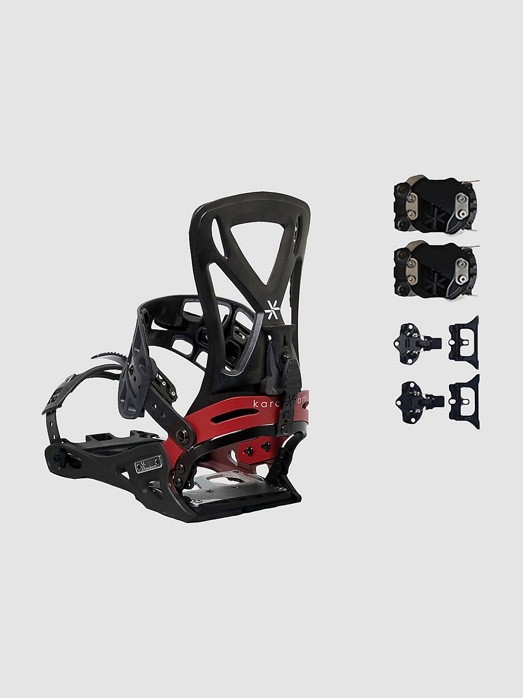 Karakoram Grizzly + Splitboard Interface 2024 Splitboard bindingen zwart