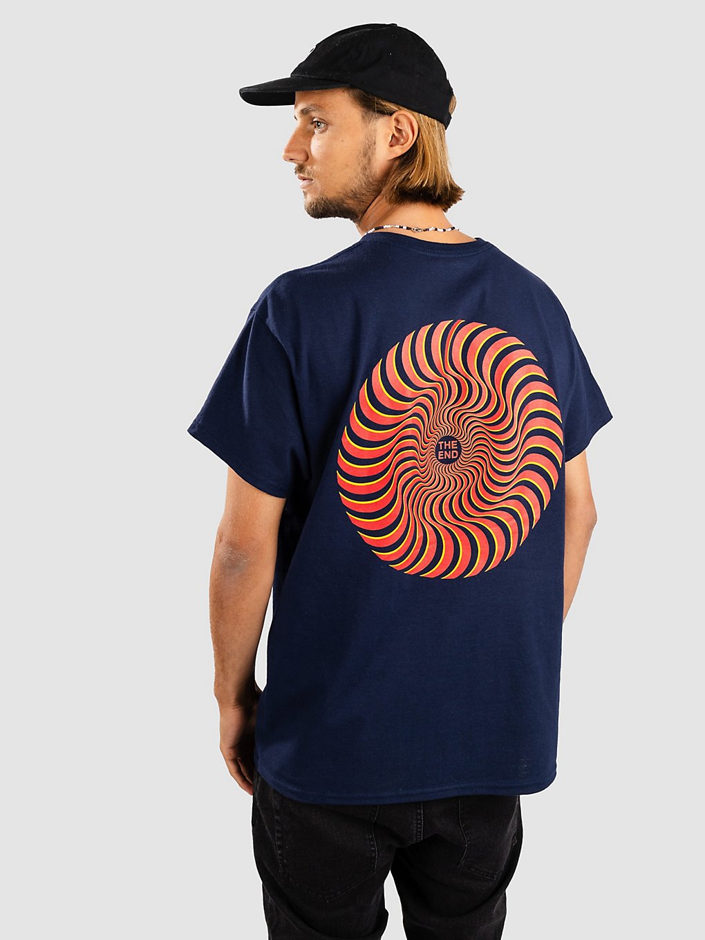 Spitfire Classic Swirl Overlay T-Shirt blauw