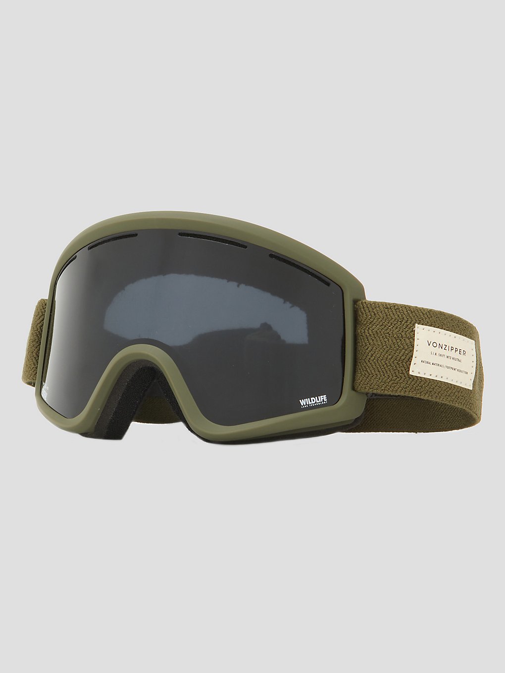 VonZipper Cleaver S.I.N. Charcoal Skibril patroon