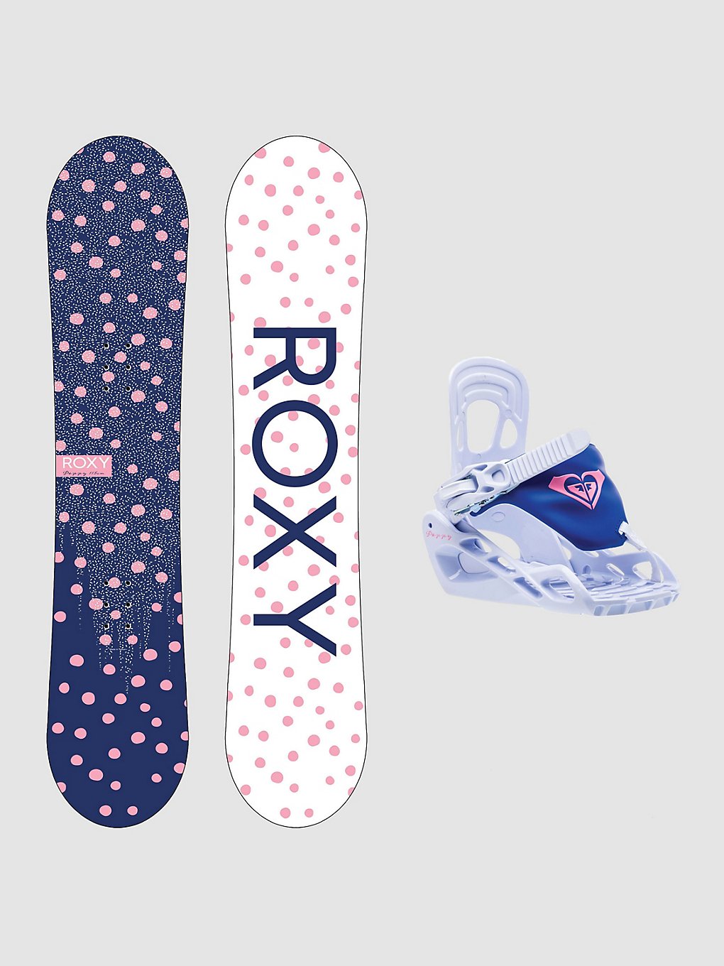 Roxy Poppy Package 100 2023 Snowboard set blauw