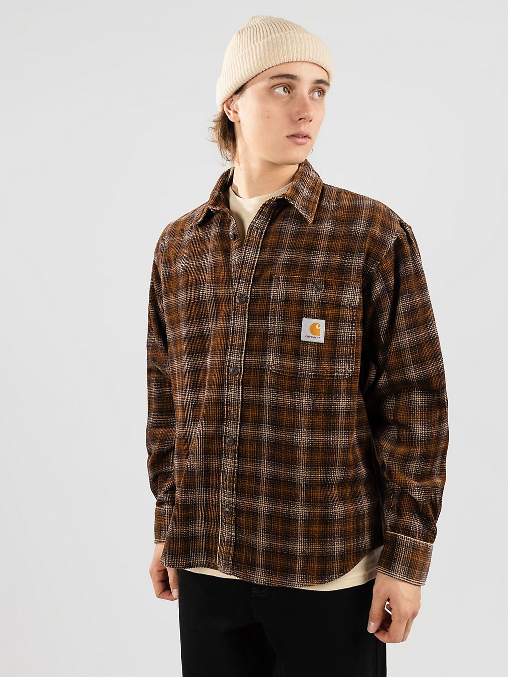 Carhartt WIP Flint Hemd bruin