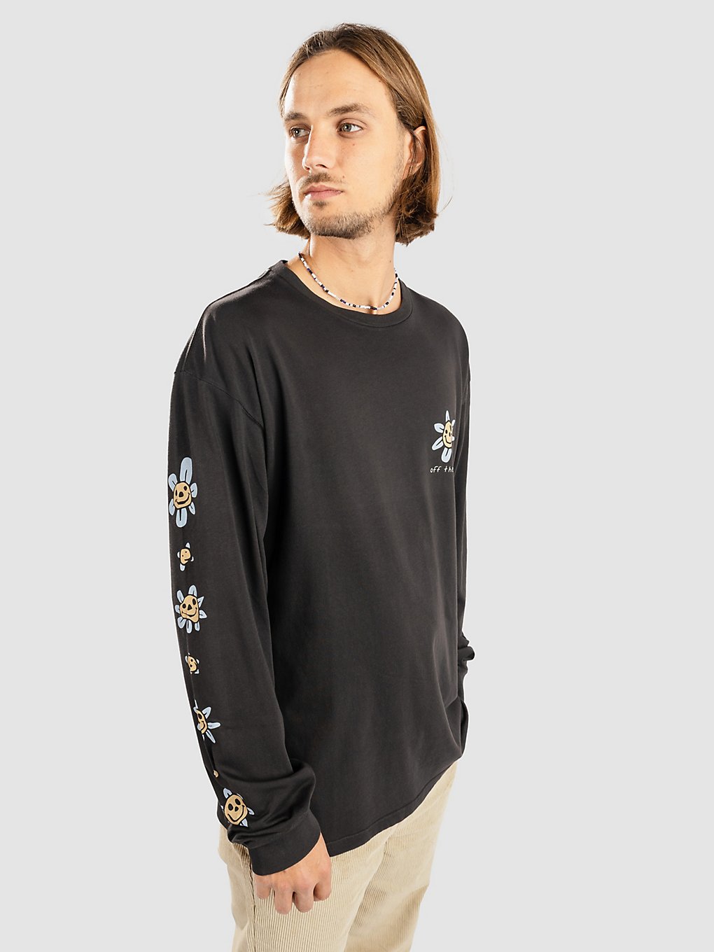 Vans Trippy Grin Floral Longsleeve zwart