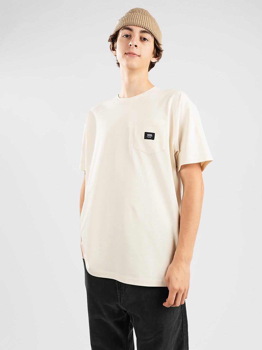 Vans Woven Patch Pocket T-Shirt wit