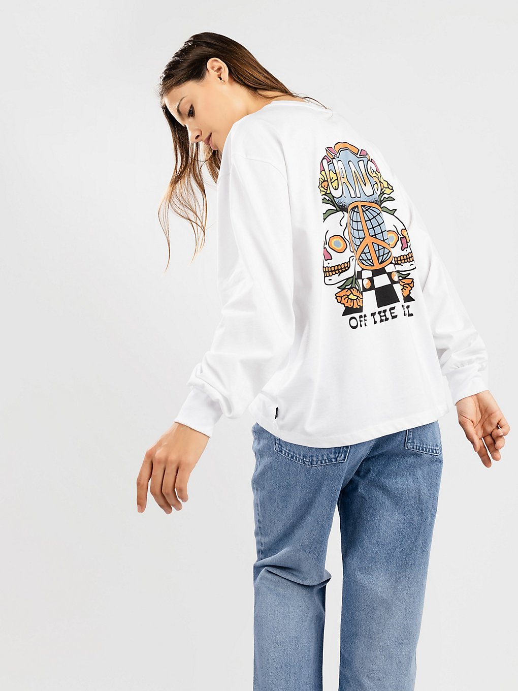 Vans Glow Bully Bloussant Longsleeve wit