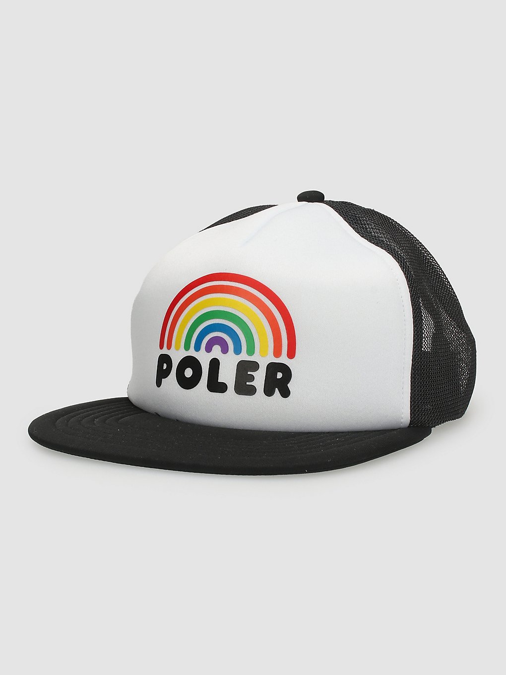 Poler Rainbow Trucker petje zwart