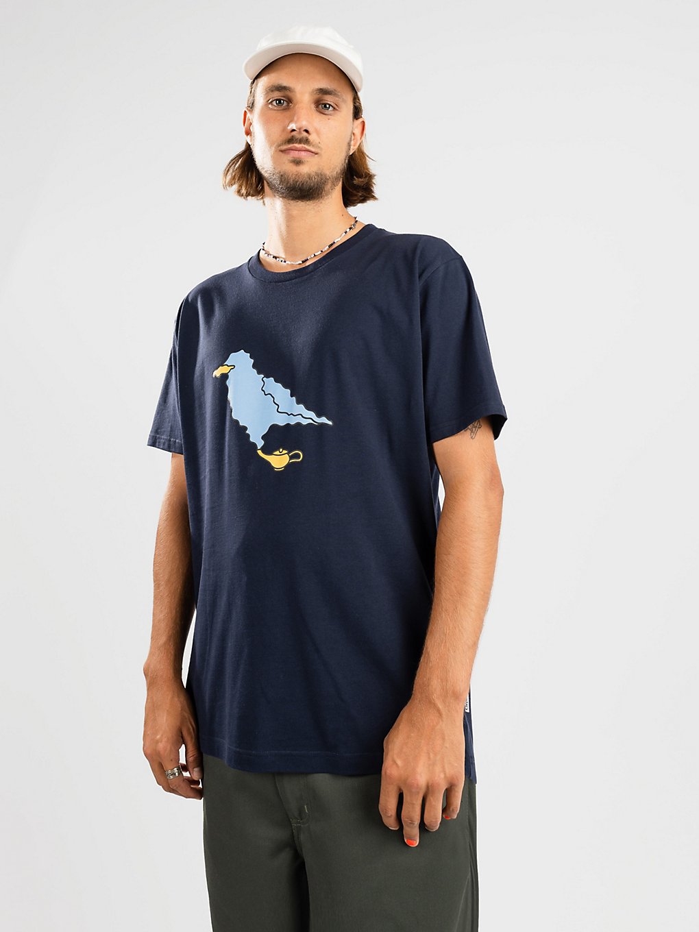 Cleptomanicx Gulladin T-Shirt blauw