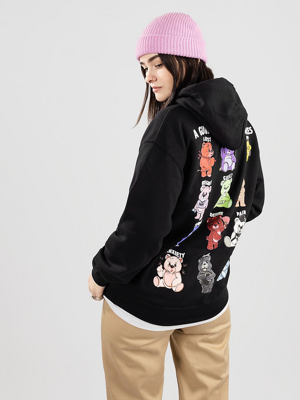 Broken Promises Bear Guide Hoodie zwart