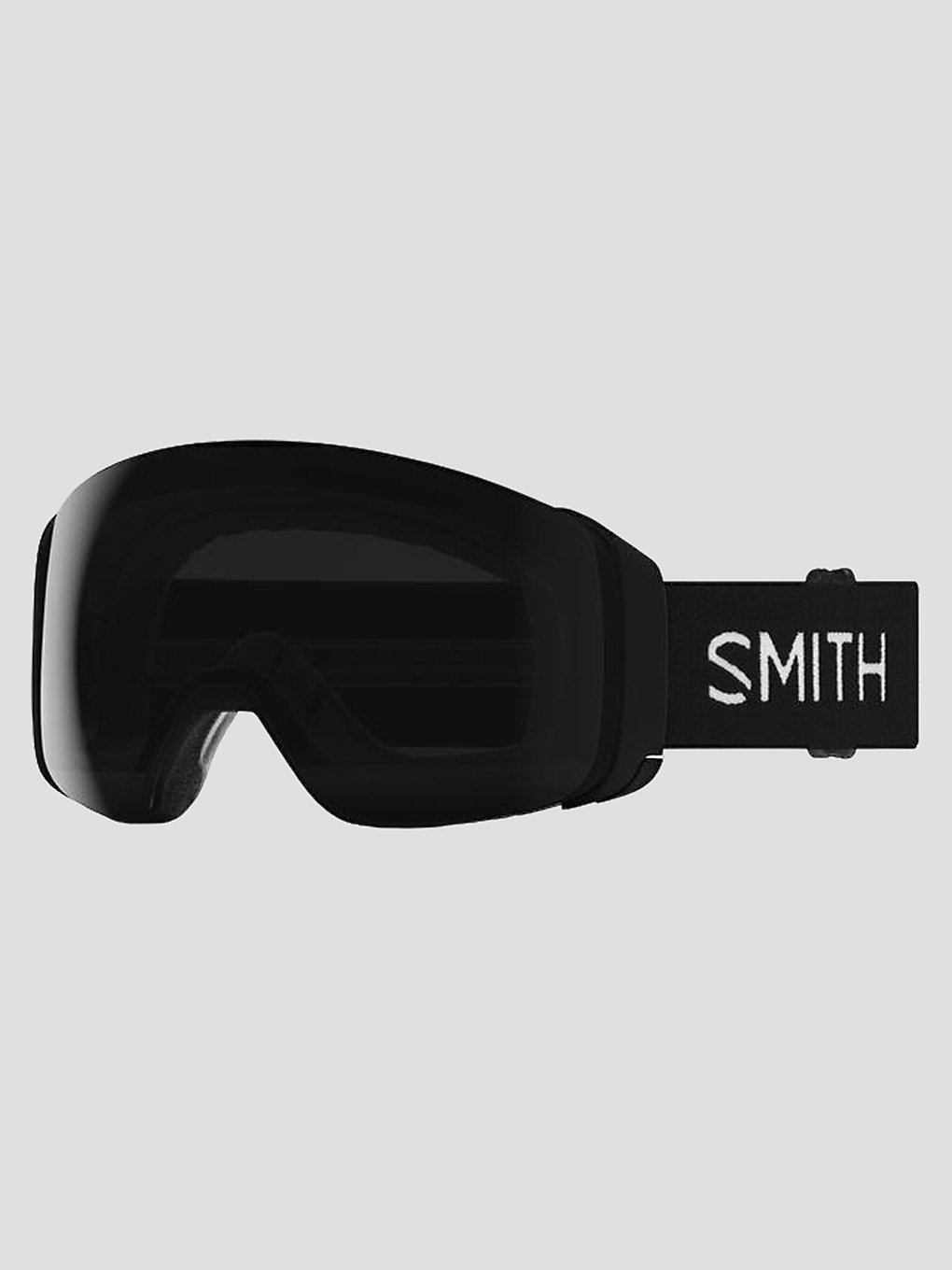 Smith 4D Mag zwart (+Bonus Lens) Skibril zwart