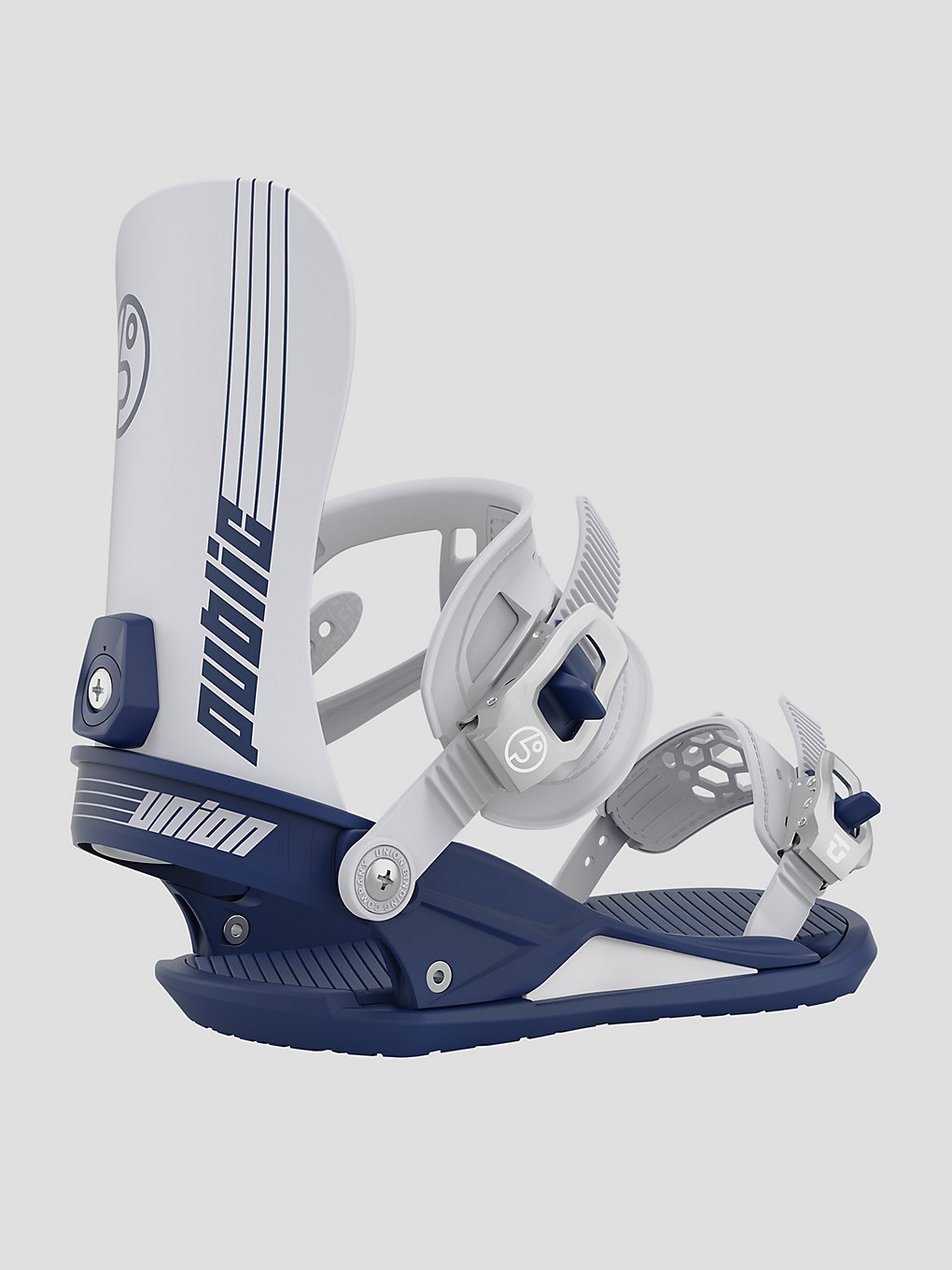 UNION Public Snowboards X Strata Snowboard bindingen blauw