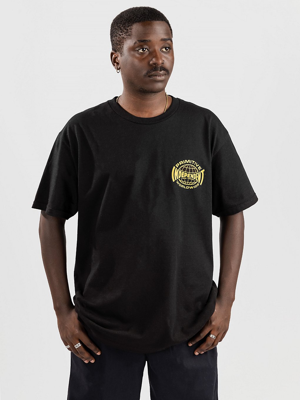 Primitive Global T-Shirt zwart