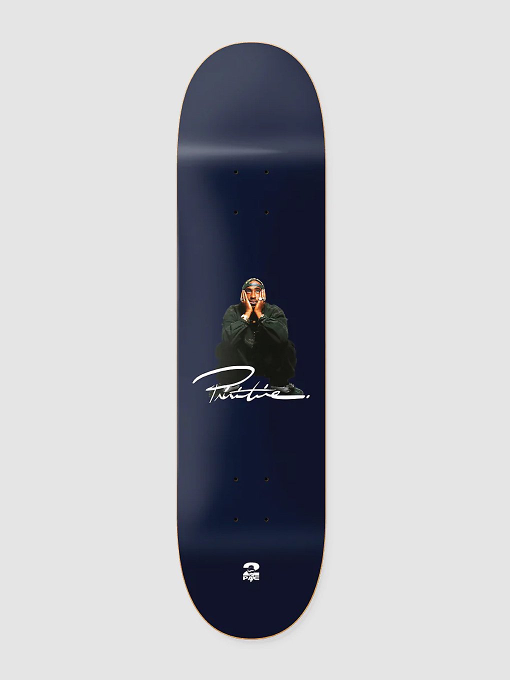 Primitive X Tupac Shakur 8" Skateboard deck blauw