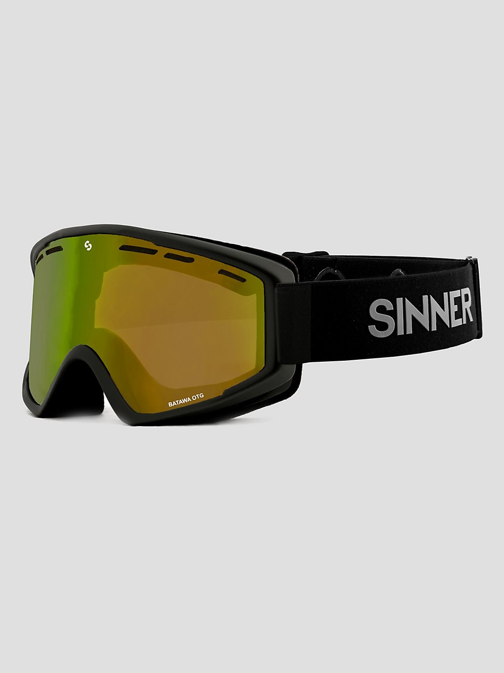 Sinner Batawa OTG Matte zwart Skibril zwart