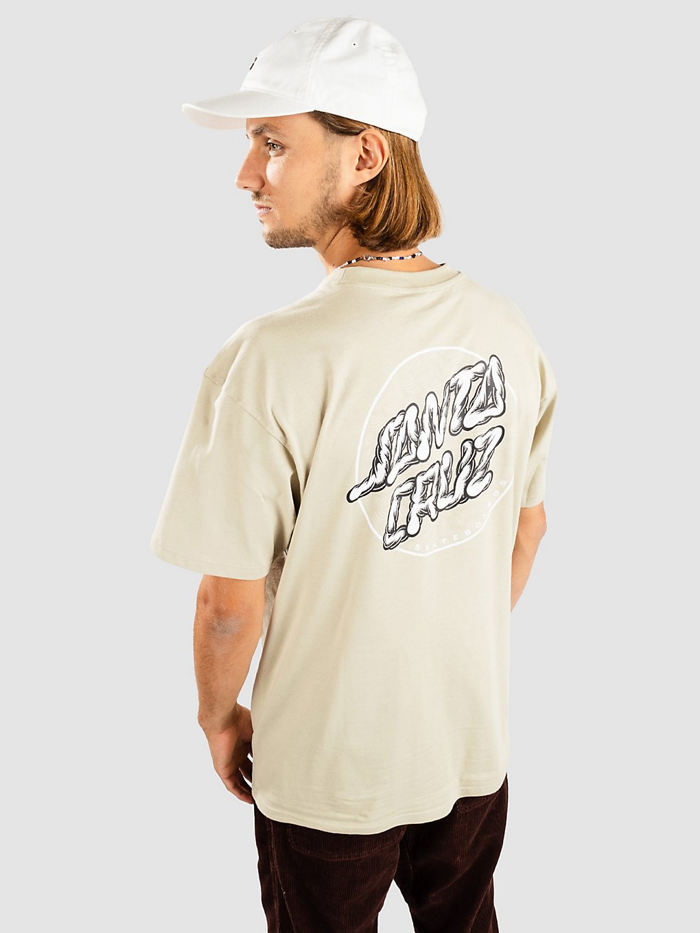Santa Cruz Alive Dot T-Shirt bruin