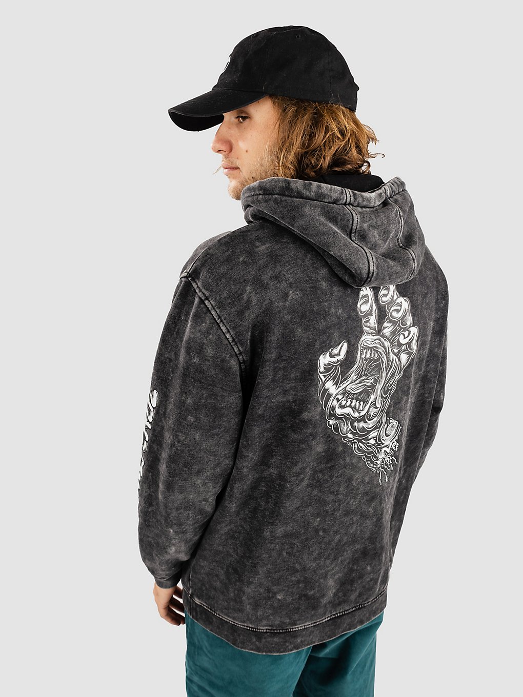 Santa Cruz Alive Hand Hoodie zwart