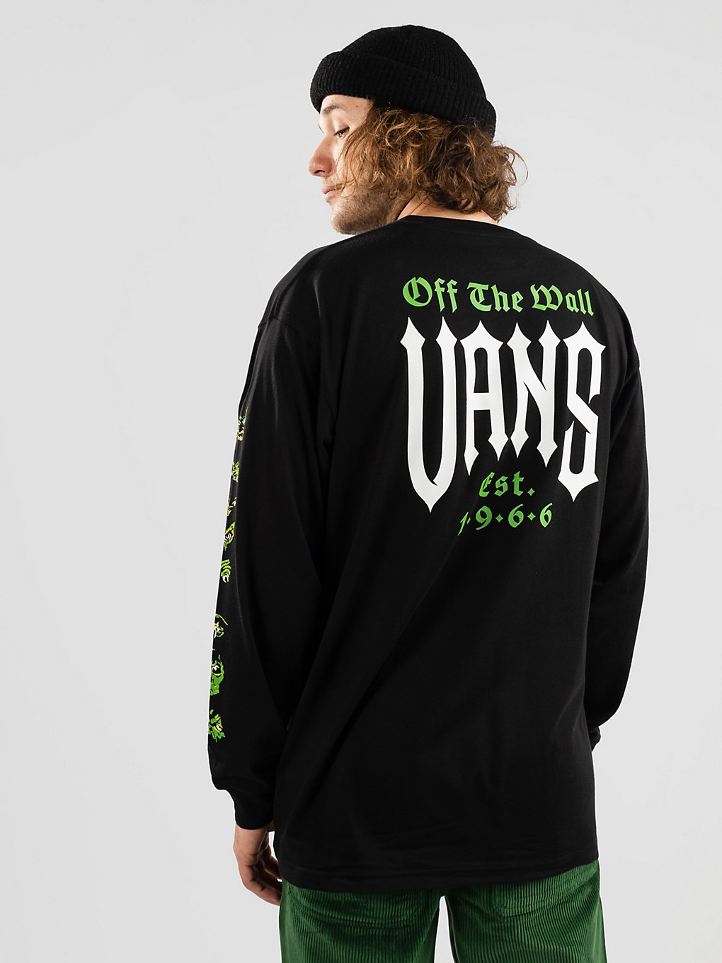 Vans Eyes In The Dark Longsleeve zwart