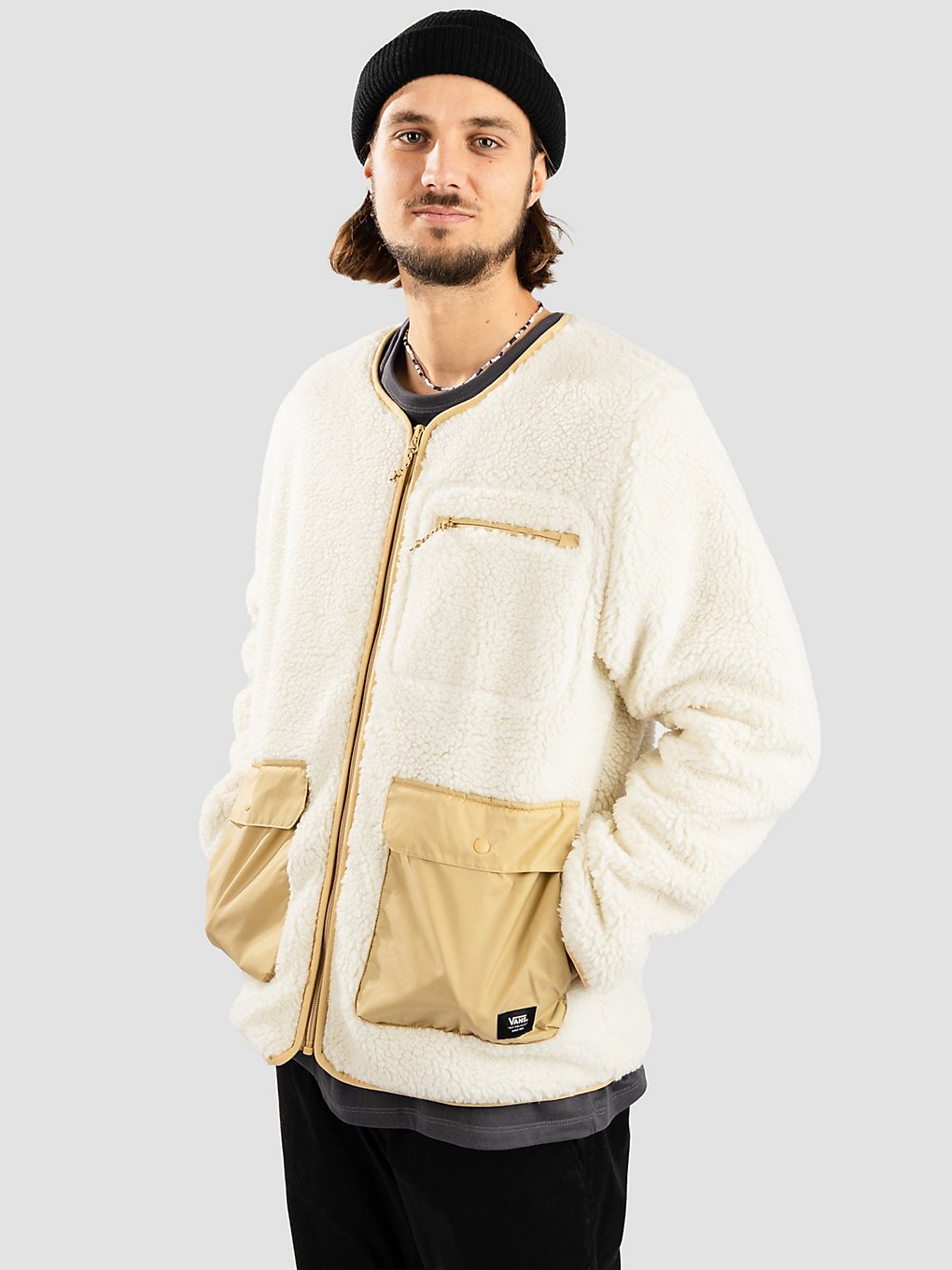 Vans Collarless Sherpa Jas bruin