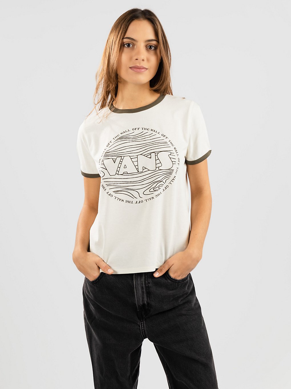 Vans Armanto Ringer T-Shirt wit