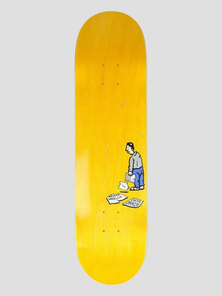 Polar Skate Dane Brady News Paper 8.125" Skateboard deck oranje