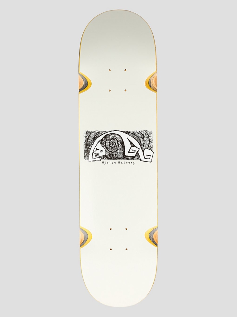 Polar Skate Hjalte Halberg Yoga Trippin’ Wheel Wells Skateboard deck grijs