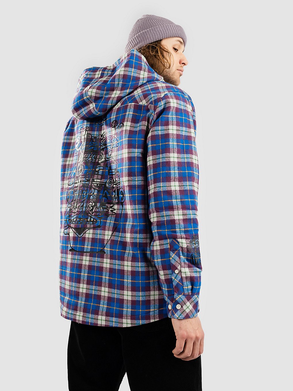 Killer Acid Heads Flannel Hemd blauw