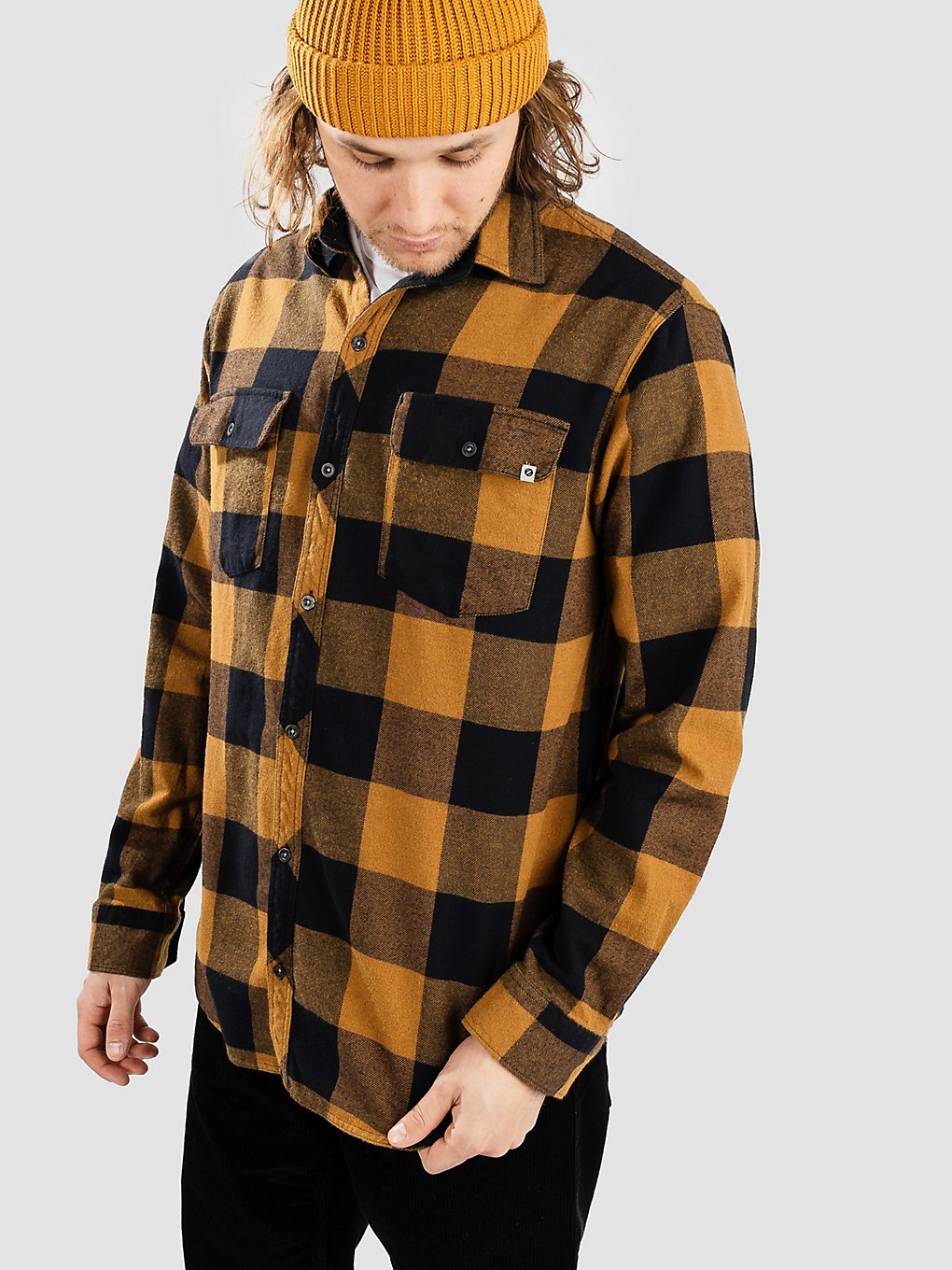 Dravus Travis Flannel Hemd bruin