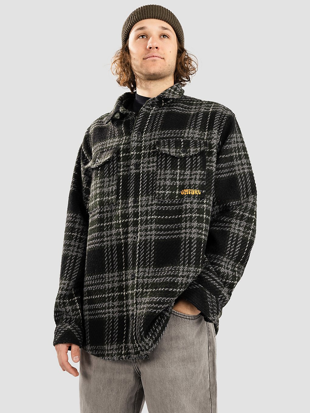 Empyre Eddy Flannel Hemd zwart