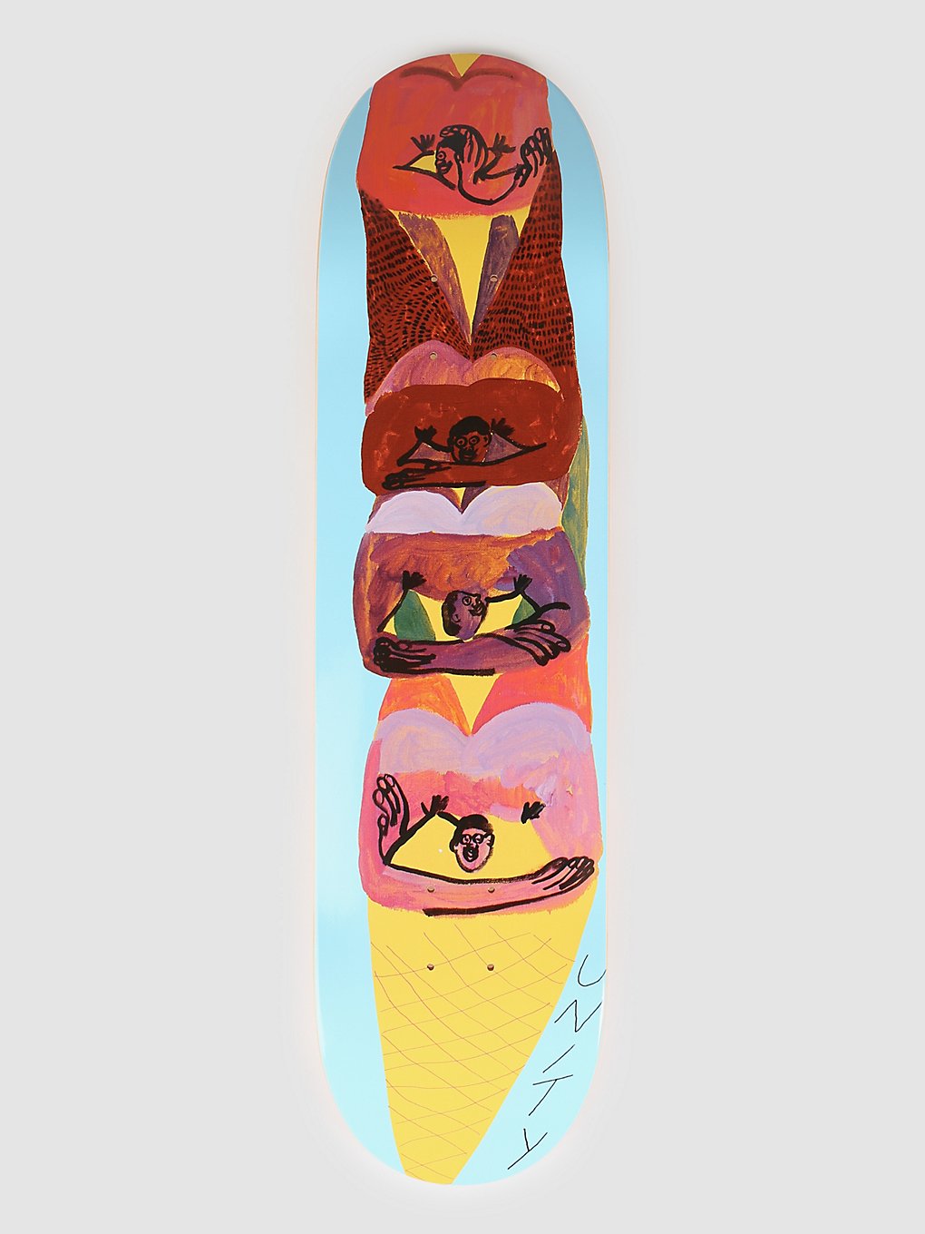 Unity Ice Cream Cone 8.06" Skateboard deck patroon