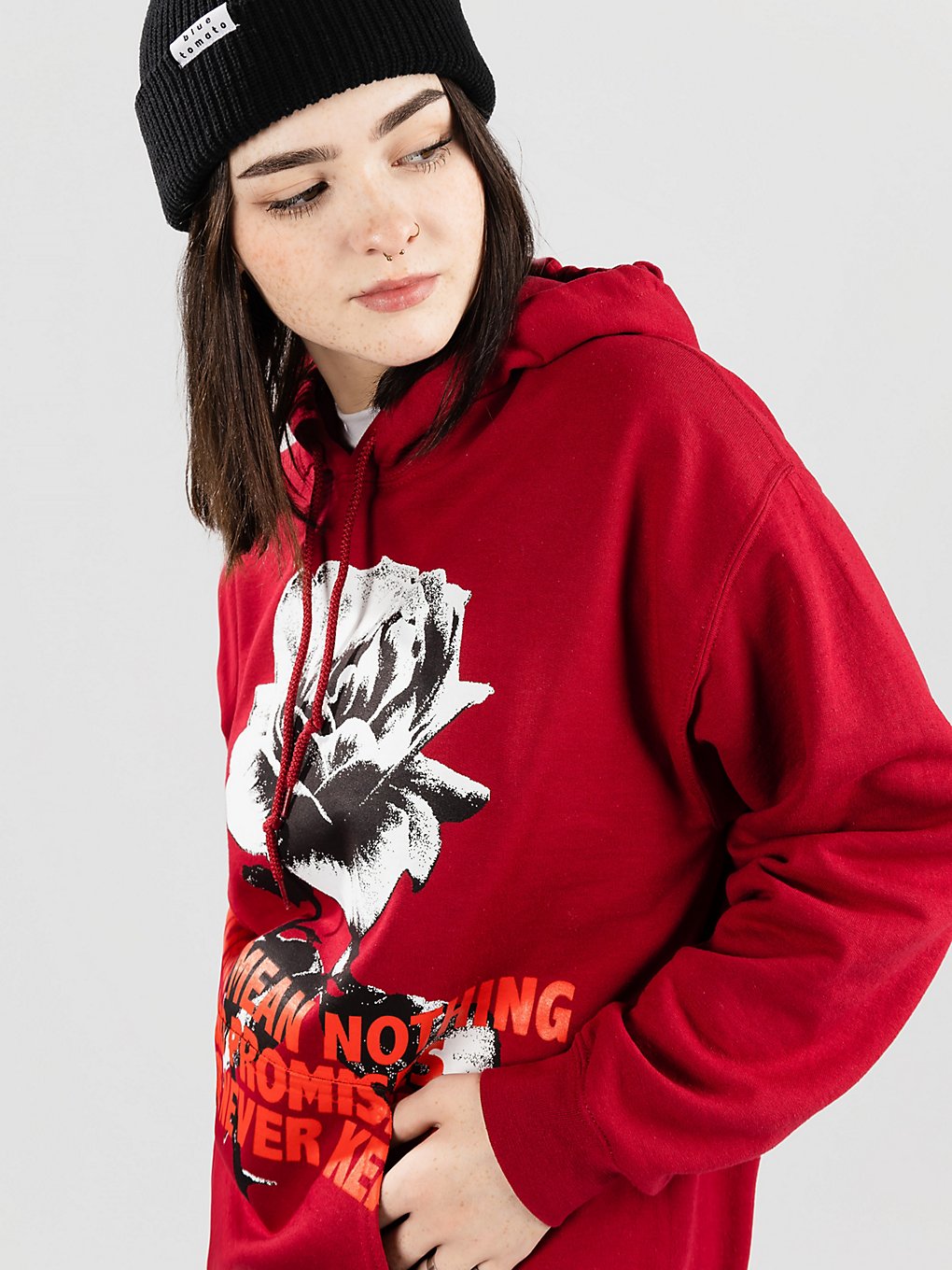 Broken Promises Silence Hoodie rood