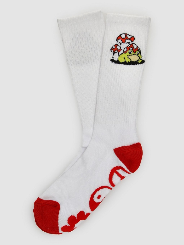 A.Lab Feelin’ Froggy Crew Sokken wit
