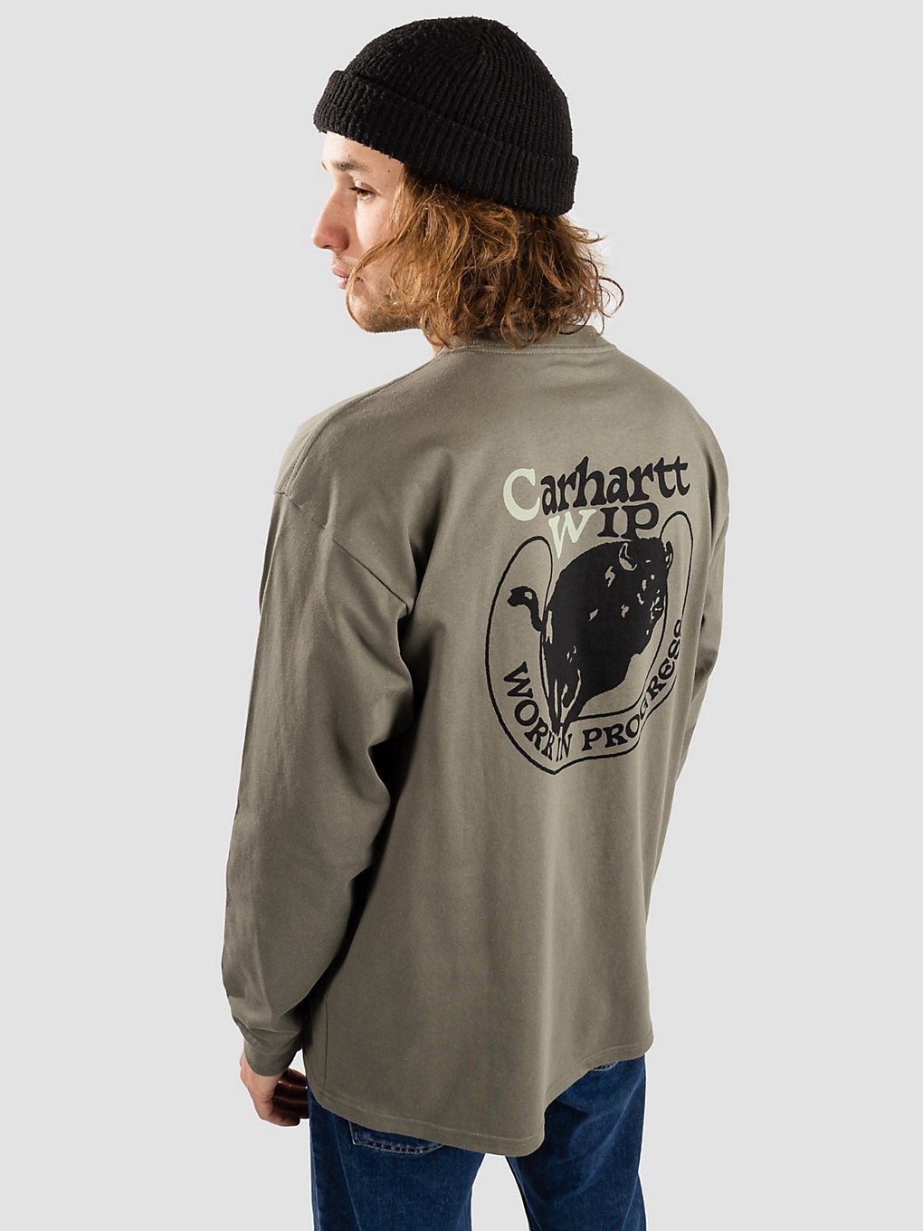 Carhartt WIP Buffalo Long Sleeve T-Shirt groen