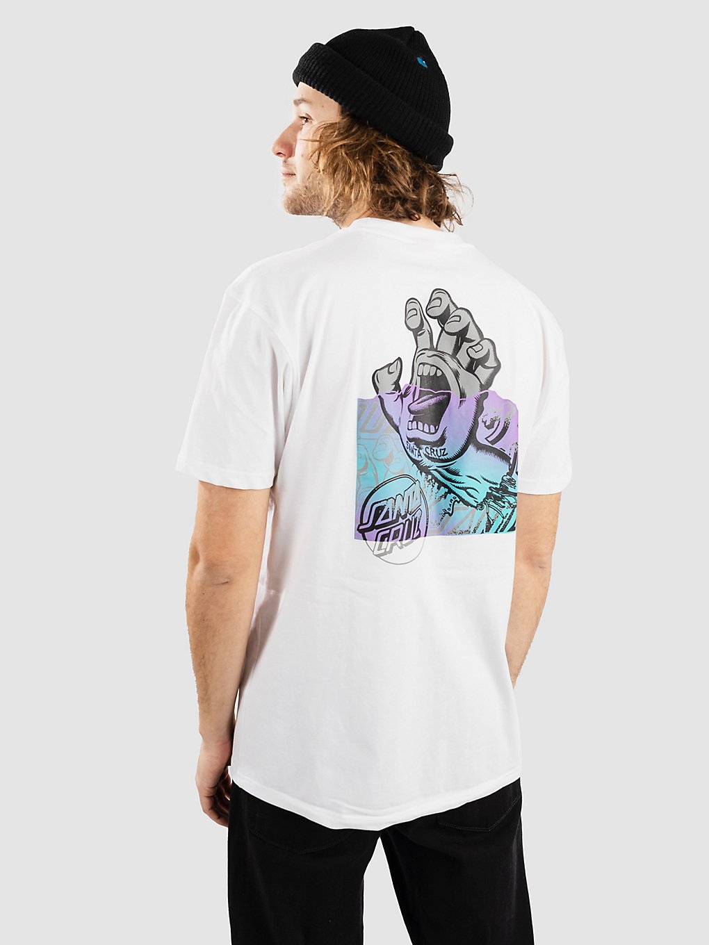 Santa Cruz Screaming Hand Divide T-Shirt wit