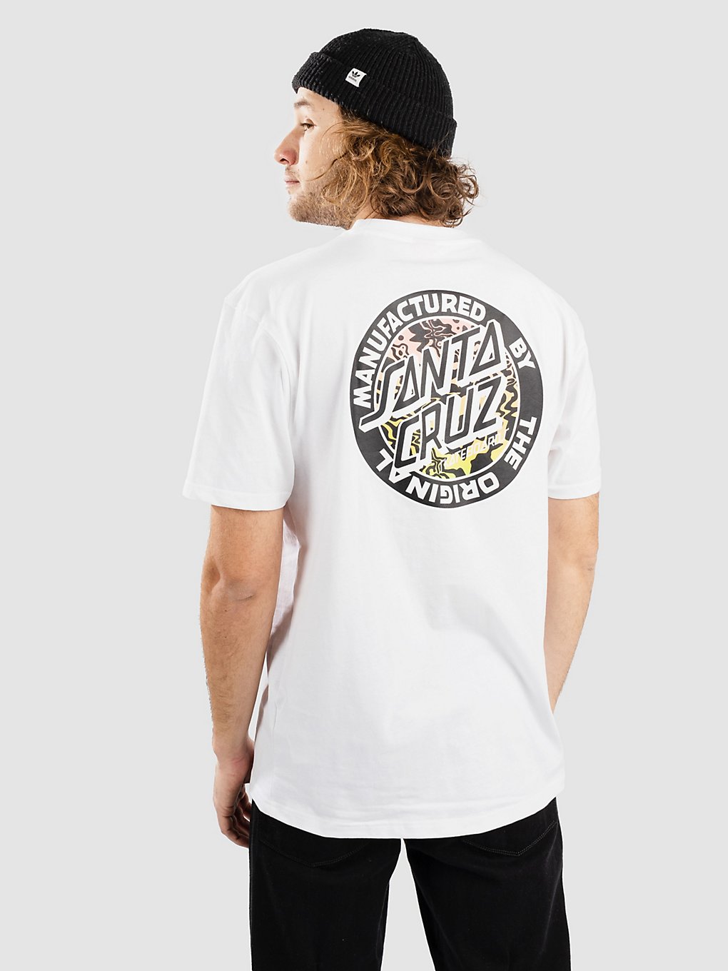 Santa Cruz Acidic MFG Dot T-Shirt wit