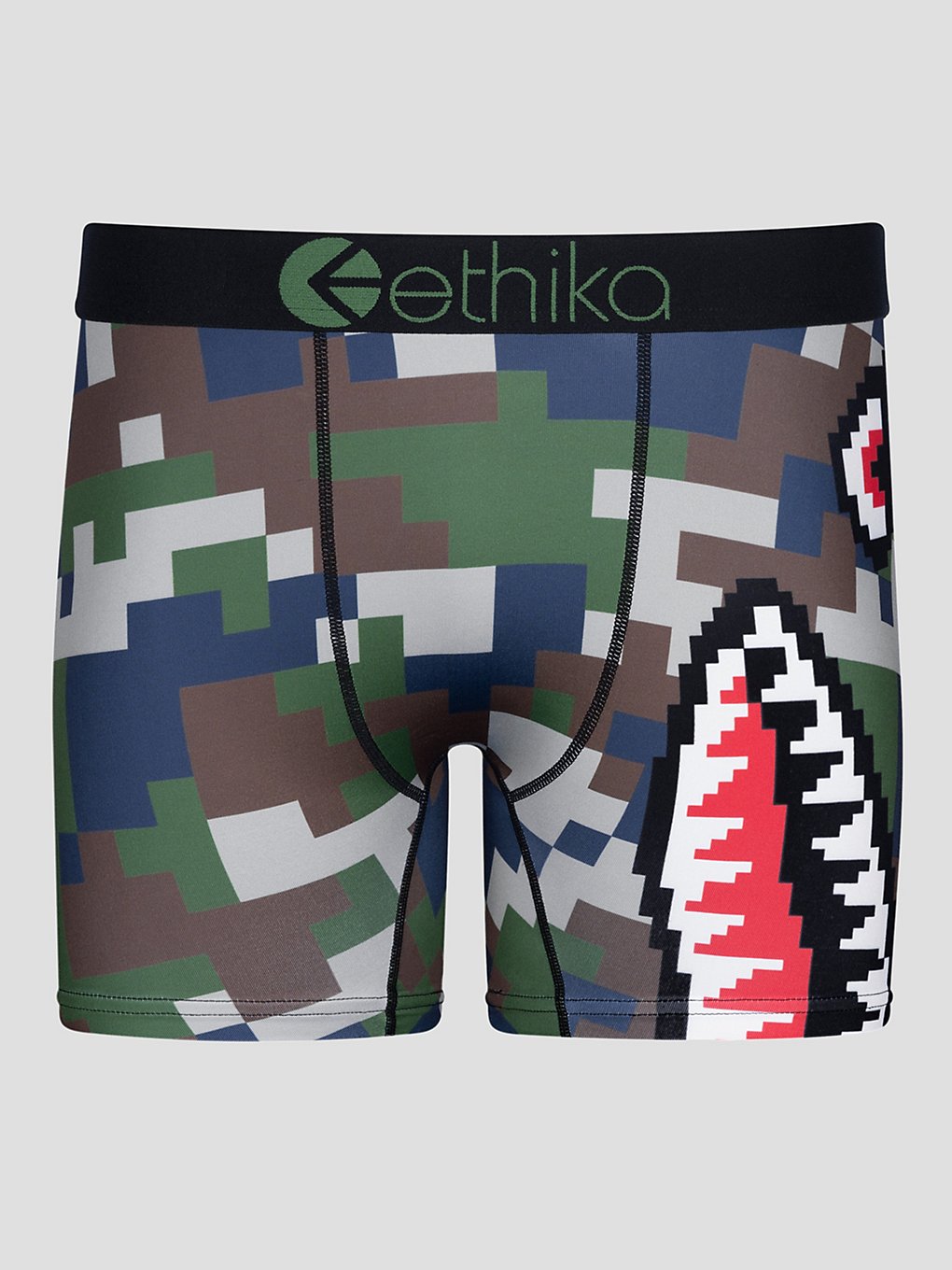 Ethika Bmr Digi Mid Boxershorts groen