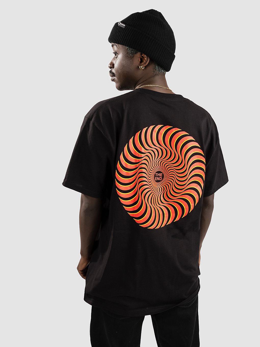 Spitfire Classic Swirl Overlay T-Shirt zwart