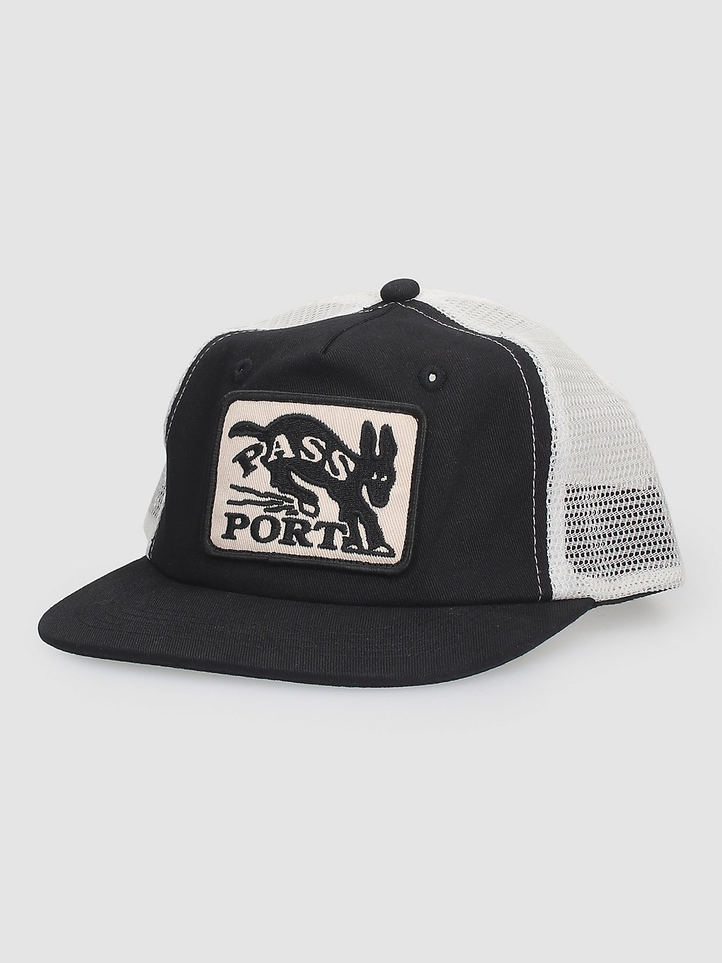 Pass Port Mule 5 Panel Trucker petje zwart