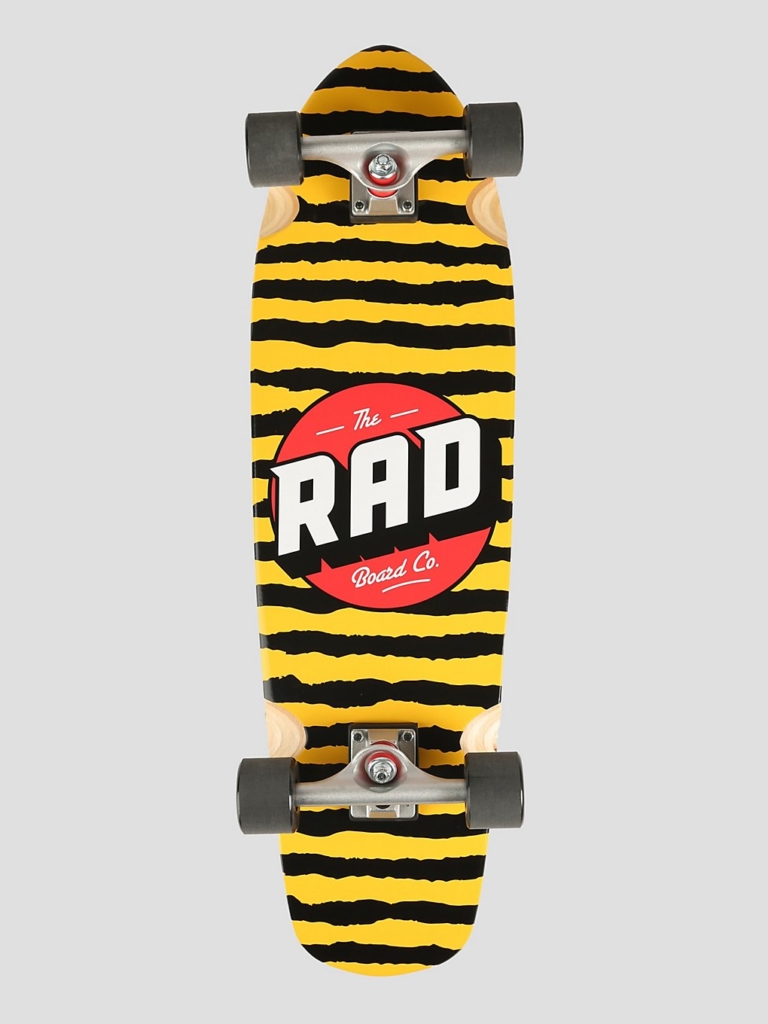 RAD Board Co. Cali Stripe 9.125″ Complete geel