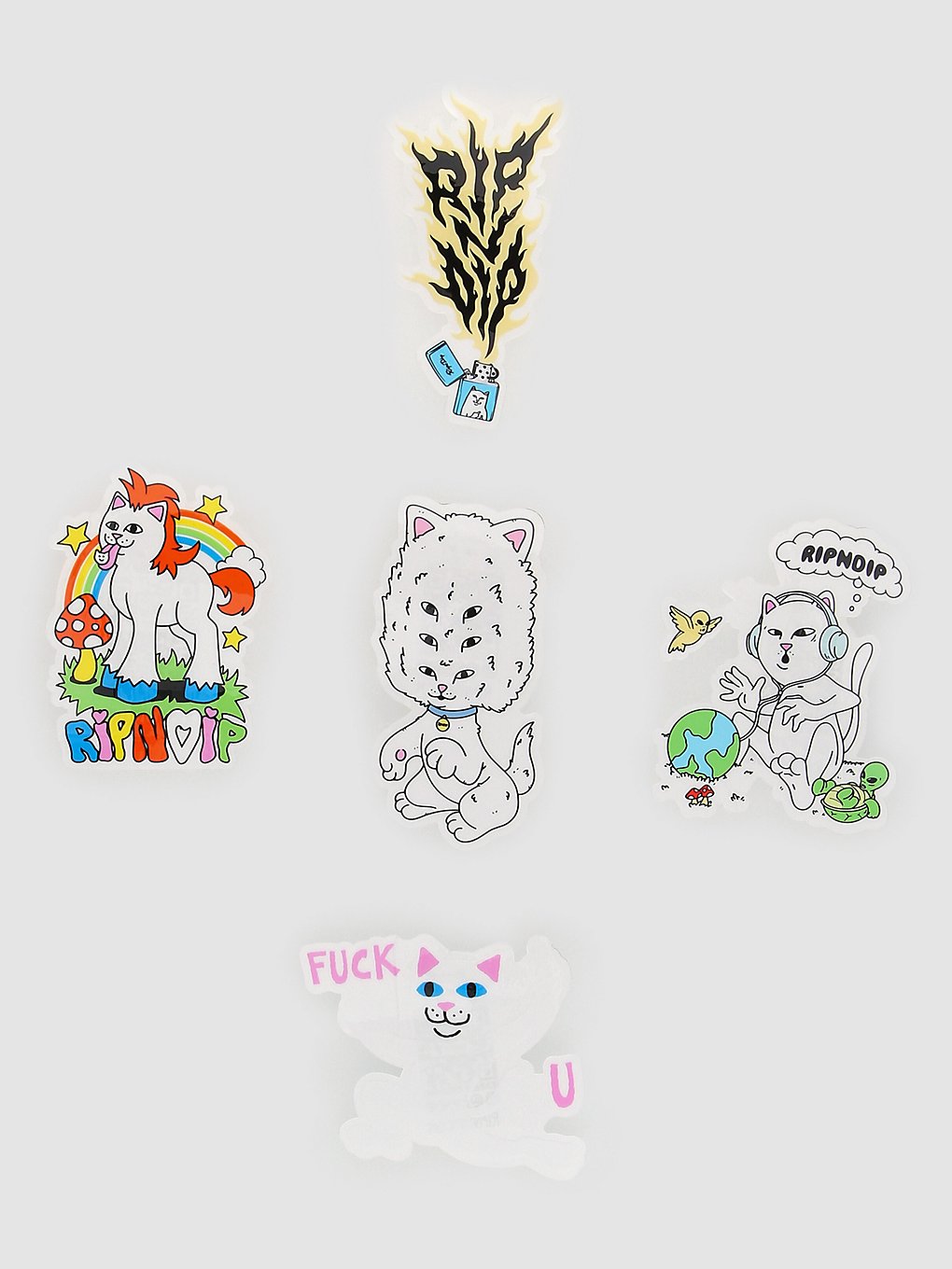 RIPNDIP Taste The Rainbow Sticker Pack patroon