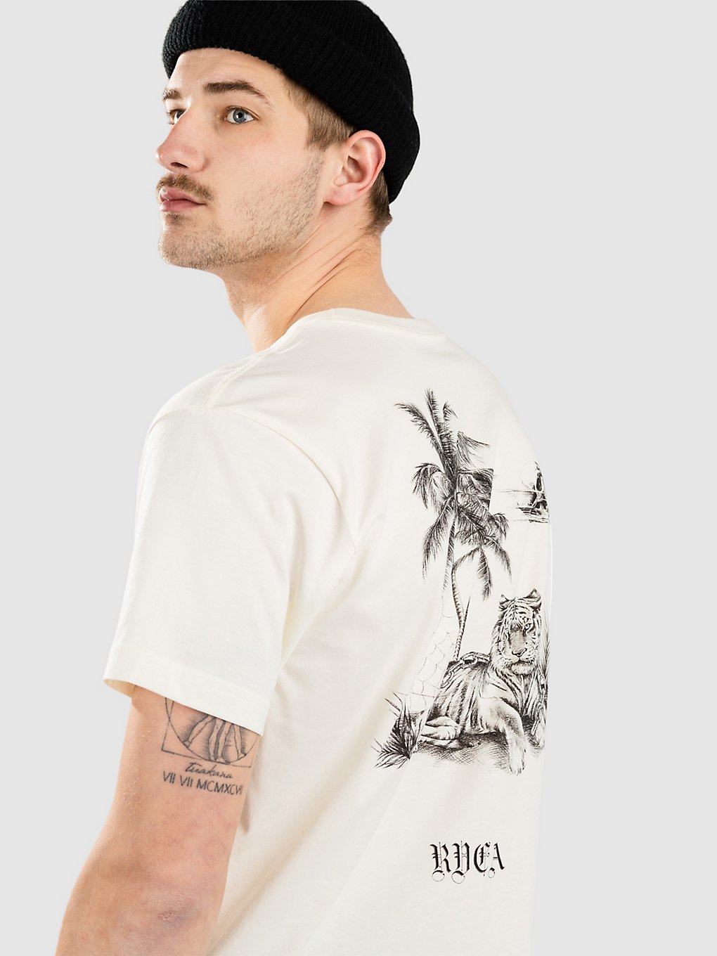 RVCA Tiger Beach T-Shirt wit