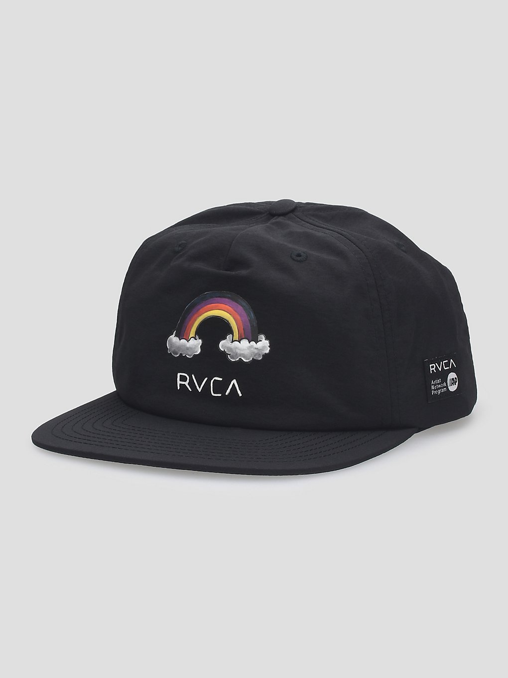 RVCA Rainbow Connection Snapback petje zwart