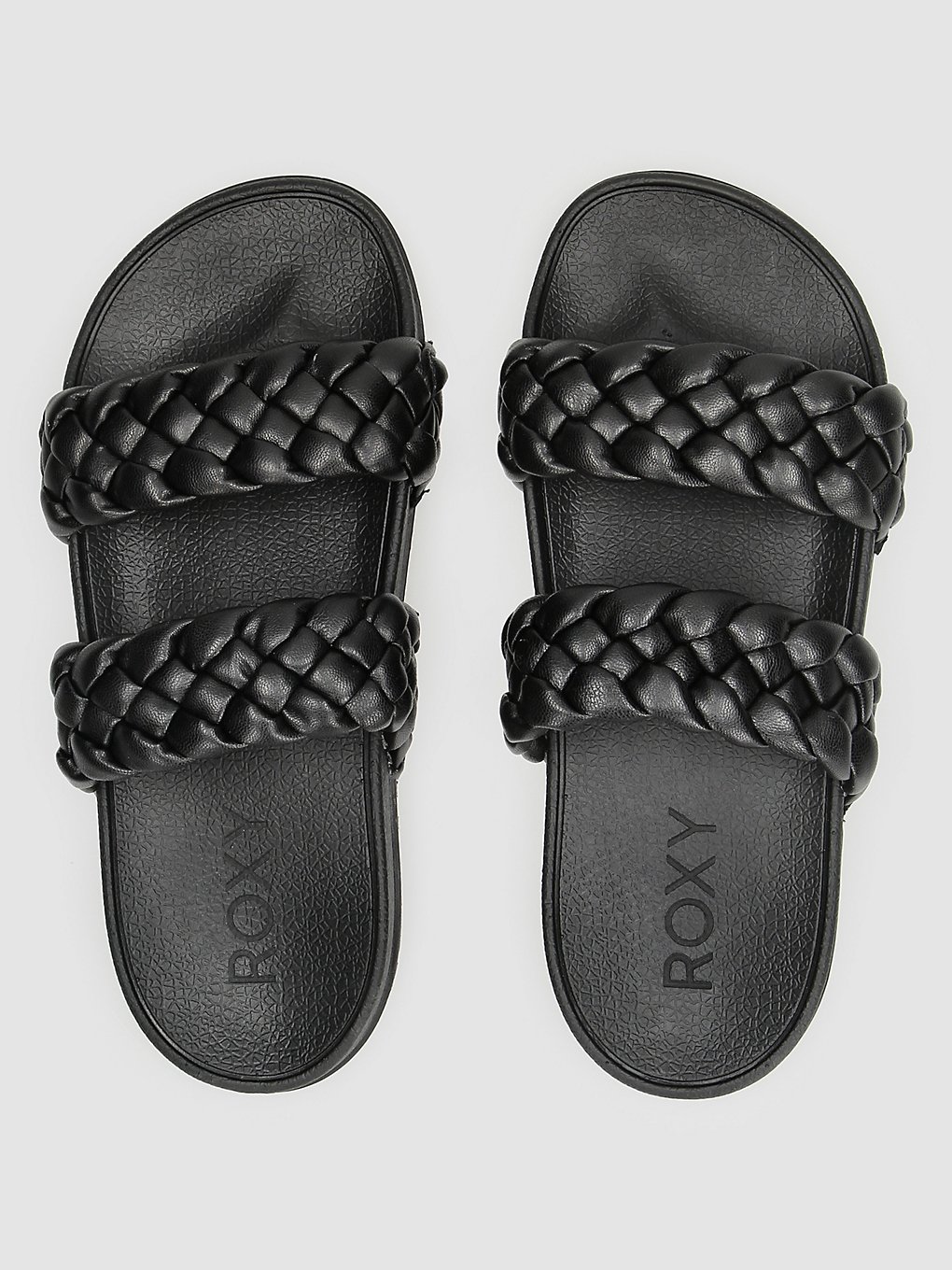 Roxy Slippy Braided Sandalen zwart