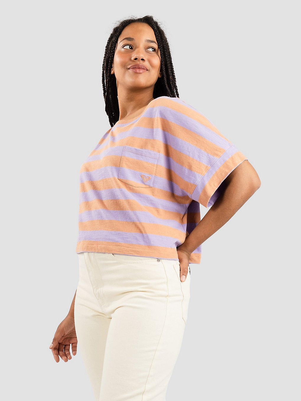 Roxy Stripy Sand T-Shirt patroon