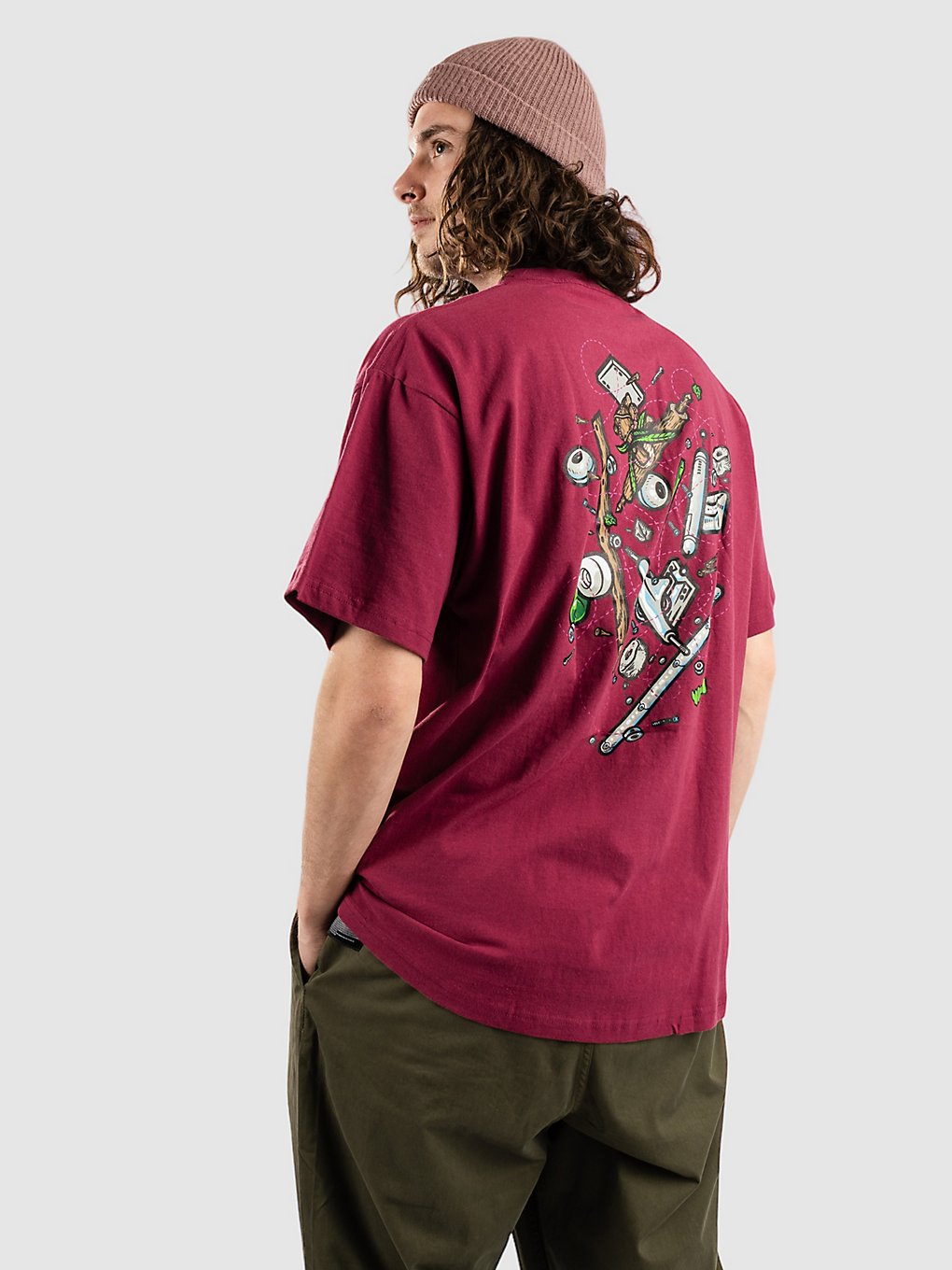 Volcom Fa Todd Bratrud T-Shirt rood