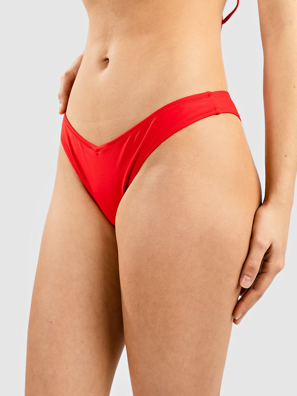 Volcom Simply Solid V Bikini broek rood